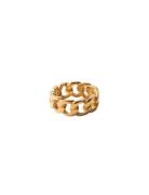 Chain Collection Ring Ring Smycken Gold Blue Billie