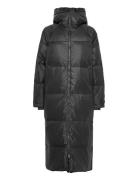 Dinamw Luna Long Down Jacket Fodrad Rock Black My Essential Wardrobe