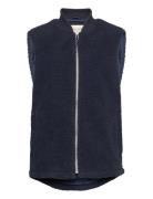 Fleece Bomber Vest Väst Blue Revolution