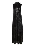 Aspen Sequin Dress Maxiklänning Festklänning Black Filippa K