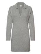Anf Womens Dresses Kort Klänning Grey Abercrombie & Fitch