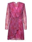 Angie Printed Bodycon Dress Kort Klänning Pink Dante6