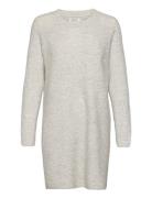 Onlcarol L/S Dress Knt Noos Kort Klänning Grey ONLY