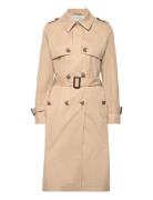 Double-Breasted Trench Coat With Belt Trench Coat Rock Beige Esprit Ca...