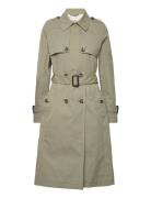 Double-Breasted Trench Coat With Belt Trench Coat Rock Green Esprit Ca...