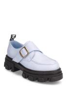 Biaginny Velcro Loafer Loafers Låga Skor Blue Bianco