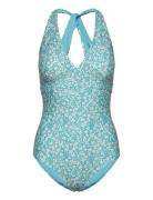 Maui Swimsuit Baddräkt Badkläder Blue Abecita