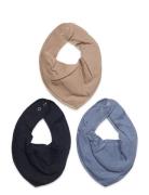 Fixoni Bandana Bibs 3-Pack Marinblå