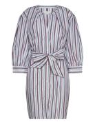 Rwb Stripe Short Shirt Dress Ls Kort Klänning Multi/patterned Tommy Hi...