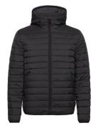 Quilted Crinkle Jacket Hood Fodrad Jacka Black Calvin Klein