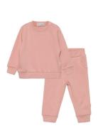 Sweat Set Sets Sweatsuits Pink Minymo