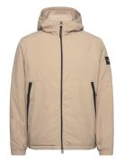 Padded Crinkle Nylon Jacket Fodrad Jacka Beige Calvin Klein