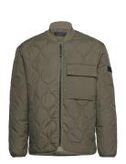 Relaxed Liner Jacket Bomberjacka Jacka Khaki Green Tom Tailor