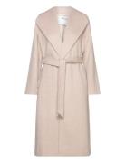 Slfrosa Wool Coat B Noos Outerwear Coats Winter Coats Beige Selected F...