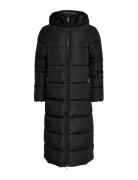 Onlanna X Long Hood Puffer Coat Cs Otw Fodrad Rock Black ONLY