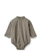 Romper Shirt Victor Bodies Long-sleeved Green Wheat