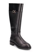 Rubber Sole Knee Boot W/Hw Höga Stövlar Black Calvin Klein