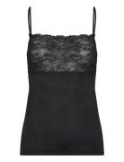 Sensual Secrets Spaghetti Top Top Black Calida