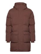 Madden Ripstop Puffer Parka Coat Parka Jacka Brown Les Deux