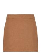 Vmmathilde Hr Tailored Mini Skirt D2 Kort Kjol Brown Vero Moda
