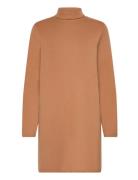 Vmmathilde Ls Flat Long Knit D2 Kort Klänning Brown Vero Moda