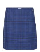 Belek Check Skirt Kort Kjol Blue Tamaris Apparel