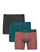 3Pk Base Bamboo Boxer Boxerkalsonger Green Panos Emporio