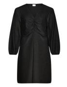 Carrich L/S Glitter V-Neck Dress Jrs Kort Klänning Black ONLY Carmakom...