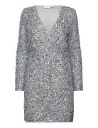 Vicava Sequin Dress / 1 Kort Klänning Silver Vila