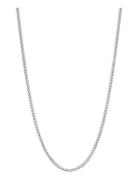 Nialaya Men's Squared Silver Chain Silver