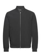 Zip Through Bomber Jacket Bomberjacka Jacka Black Lindbergh