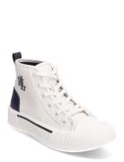 Dakota Leather High-Top Sneaker Höga Sneakers White Lauren Ralph Laure...