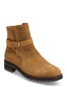 Bryson Waxed Suede Buckled Boot Desert Boots Snörskor Beige Polo Ralph...