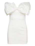 Mini Bow Dress Kort Klänning White Bardot