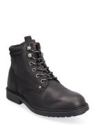 Jfwsolomon Leather Boot Sn Snörade Stövlar Black Jack & J S