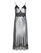 Ophelia Dress Knälång Klänning Grey AllSaints