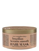 Brazilian Keratin Smooth Hair Mask Hårinpackning Nude Ogx