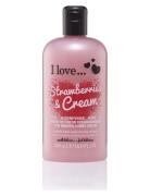 I Love Bath Shower Strawberries Cream 500Ml Duschkräm Nude I LOVE