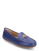 Barnsbury Nappa Leather Driver Loafers Låga Skor Blue Lauren Ralph Lau...