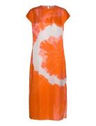 Etta Mariana Dress Knälång Klänning Orange AllSaints