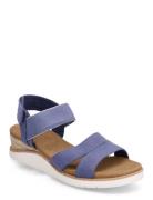 Womens Bobs Beach Kiss Sandal Platta Sandaler Blue Skechers