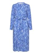 Srmikala Midi Dress Knälång Klänning Blue Soft Rebels