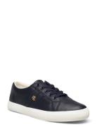 Janson Ii Nappa Leather Sneaker Låga Sneakers Blue Lauren Ralph Lauren