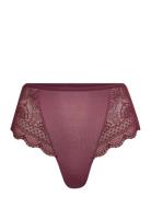 Highwaist-String Lingerie Panties High Waisted Panties Purple Schiesse...
