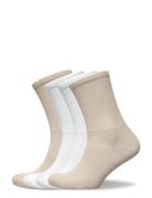 Sock 4 Pack Sporty Rib Lingerie Socks Regular Socks Beige Lindex