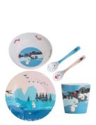 Moomin Summer Heavens, Giftset, 5 Pcs, Blue Home Meal Time Dinner Sets...