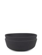 Filibabba Silic Bowl 2-Pack - St Grey Svart