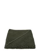 Bath Towel With Hood - Zigzag Dark Green Home Bath Time Towels & Cloth...