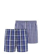 Boxer Woven 2P Underwear Boxer Shorts Blue Jockey