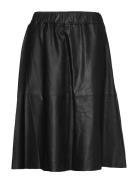 Skirt Knälång Kjol Black DEPECHE